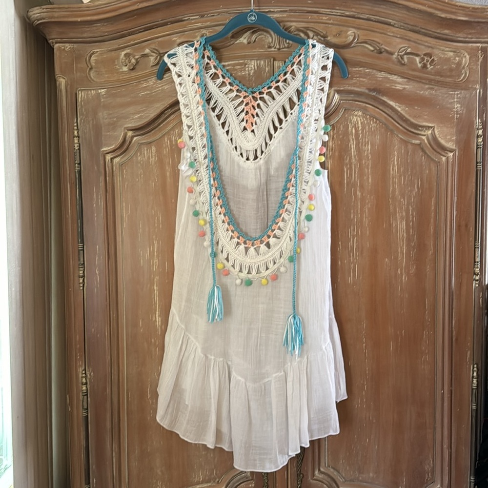 CUPSHE White Boho Cover Up